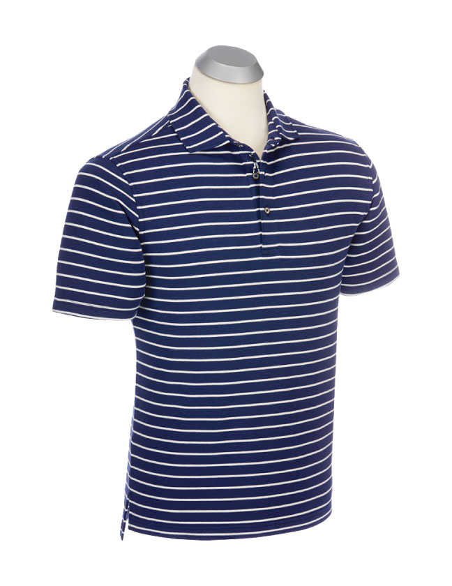BRIEFING GOLF MARINE STRIPE HIGH NECK／L Think Tank Golf - Bobby Jones Performance Cotton Frame