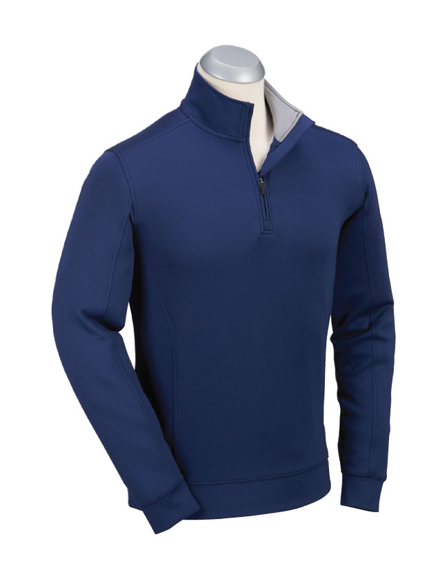 Signature Liquid Cotton Performance Long-Sleeve Quarter-Zip Pullover -  Bobby Jones