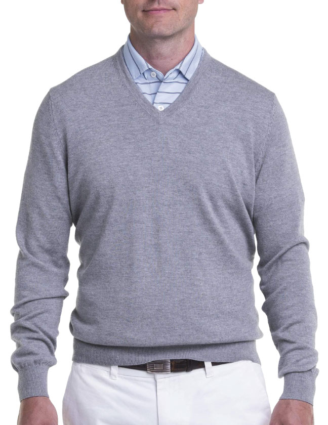 Think Tank Golf - Fairway & Greene Men's Merino Classic V-Neck Sweater ...